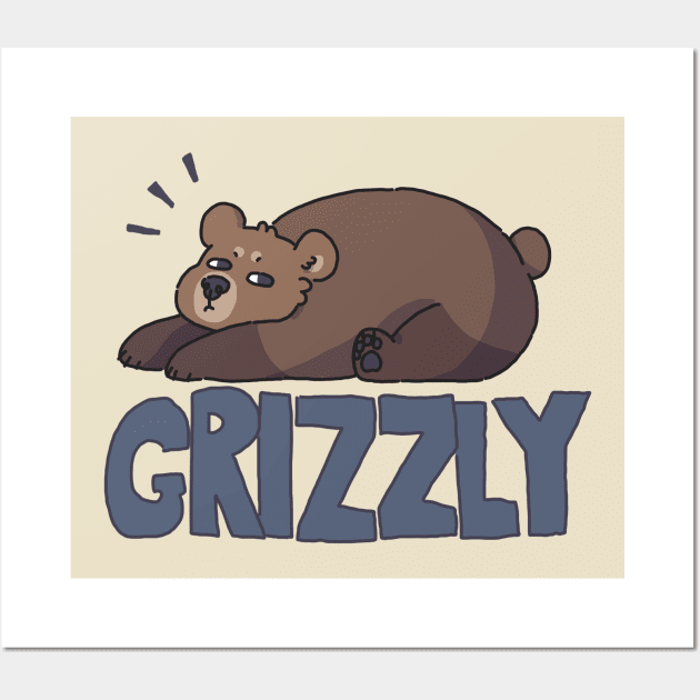 Grizzly Bear Wall Art by goccart